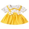 thumbnail image 1 of Robe à Manches Courtes Bébé Fille Imprimé Floral d'Été Robe en Ligne, 1 of 9