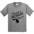 thumbnail image 3 of Inktastic Someone in Michigan Loves Me Youth T-Shirt, 3 of 5