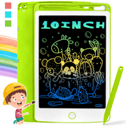 Adofi LCD Writing Tablet | 10-inch Colorful Doodle Board | Kids Electronics Tablet | Drawing Board | Child Graphic Tablet for Kids | Writing and Drawing at Home, School | 1 2 3 4 Year Old GirlGreen