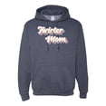 thumbnail image 1 of Wild Bobby Twirler Mom Girl Sports Unisex Graphic Hoodie Sweatshirt, Vintage Heather Navy, Small, 1 of 5