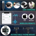 thumbnail image 5 of UBeesize Anillo de luz plegable de 14 pulgadas con soporte para trípode de 62 pulgadas y soporte para teléfono, anillo de luz LED para selfies para iPhone con control remoto, luz circular para Tiktok/, 5 of 5