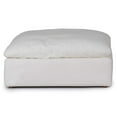 thumbnail image 7 of Sunset Trading Puff Fabric Slipcovered Sectional Modular Ottoman in White, 7 of 7