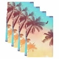 thumbnail image 2 of Palm Trees Kitchen Towels Set of 4, Modern Art Birds Summer Absorbent Dish Towels for Kitchen, Microfiber Hand Towel, Quick Drying Tea Towel for Cleaning Decorative Dishcloths, 2 of 7
