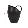 thumbnail image 3 of Bloomingville 82-Ounce Textured Stoneware Pitcher with Reactive Glaze, Matte Black, 3 of 6
