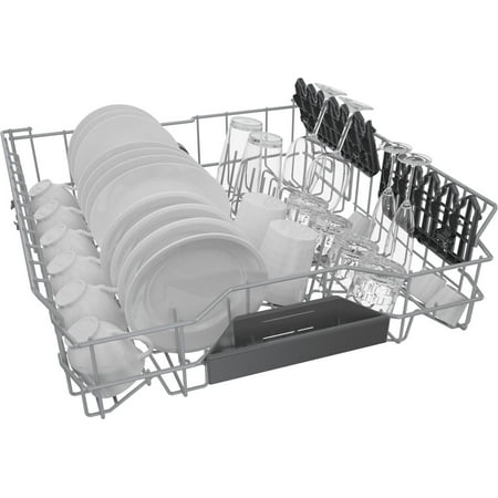 Bosch - 800 Series 24” Top Control Smart Built-In Stainless Steel Tub Dishwasher with Flexible 3rd Rack - Stainless Steel