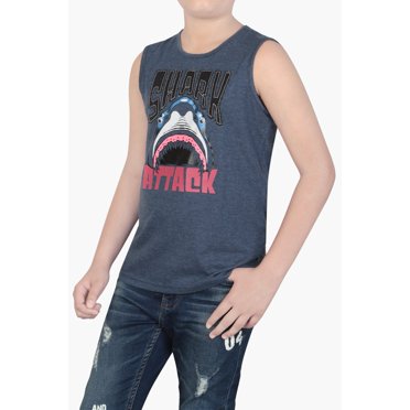 T-SHIRT Garçon en Maille Gris Foncé