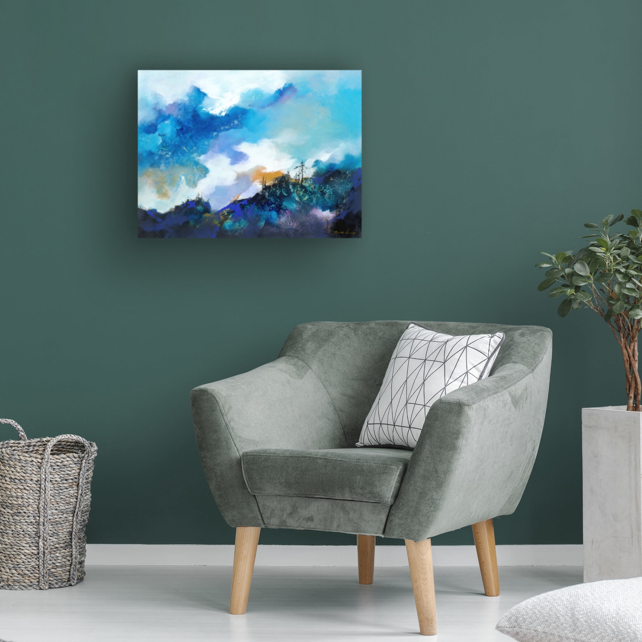 Canvas Wall Art - Thomas Leung 'Above the Clouds 2' Wall Art for Living Room, Bedroom, or Office Décor by Trademark Fine Art - 32 x 24 Inches