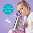 thumbnail image 4 of b.box 16.9 oz Insulated Water Bottle - Keeps Drinks Cold 15 Hours, Warm 8 Hours, Triple Wall Stainless Steel Kids Water Bottle w/ Free Flow Silicone Straw, Leakproof & Dishwasher Safe, 4 of 6