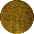 thumbnail image 1 of Ahgly Company Indoor Round Oriental Yellow Industrial Area Rugs, 7' Round, 1 of 4