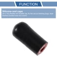 thumbnail image 4 of Tapón de extremo de manguera de goma de silicona de 15/64" 6mm ID 4 capas de poliéster para válvula de derivación de turbo refrigerante 30mm negro por fuera y rojo por dentro, 4 of 7