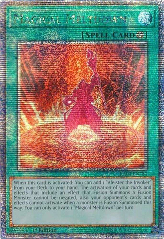 YuGiOh Quarter Century Stampede Quarter Century Secret Rare Magical Meltdown RA04-EN280