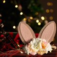 thumbnail image 2 of C púrpura claroBunny Rose Diadema de Pascua Orejas de conejo elásticas Diademas florales para bebé Infante Niño pequeño Fiesta de disfraces Bienvenido Primavera Decoración Foto Props esquí esquí Gafas de esquí, 2 of 5