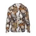 thumbnail image 1 of Balery Cut Cats Sudadera ligera de manga larga con capucha y protección solar UPF 50+ para hombre y mujer, ideal para pesca y running-XX-Large, 1 of 7