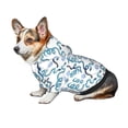 thumbnail image 7 of Fotbe Hand Drawn Snake Print Small Dog Sweater Hoodies Pet Grey Hooded Soft Fleece Sweatshirts with Pocket Fall Winter Puppy Cat Sweaters Warm Clothes-Small, 7 of 7