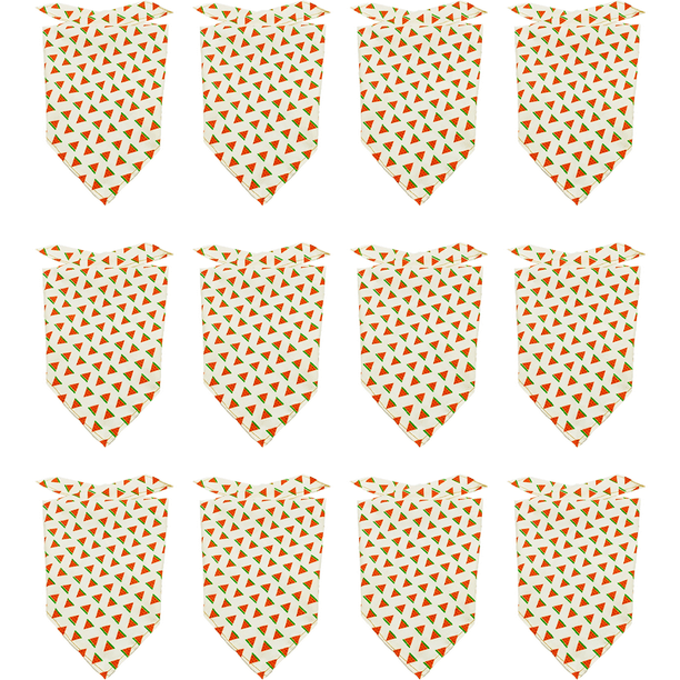 Gseagtia 12 piezas Bandana para perros Bufanda Baberos triangulares lavables Pañuelo ajustable para mascotas Pañuelo para perros
