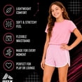 thumbnail image 5 of RBX Girls Dolphin Athletic Shorts Breathable Mesh Gym Activewear 2 Pack, 5 of 7