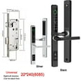 thumbnail image 1 of Slim Smart Fingerprint Door Lock With Handles Keyless Entry Door Lock Bluetooth Keypad Card Keyless For 35-120mm Door ,Corrosion-Resistant, 1 of 5