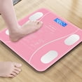 thumbnail image 4 of Básculas de pesaje Báscula de peso electrónica corporal compatible con Bluetooth (rosa) Likrtyny  Libre de BPA, 4 of 9