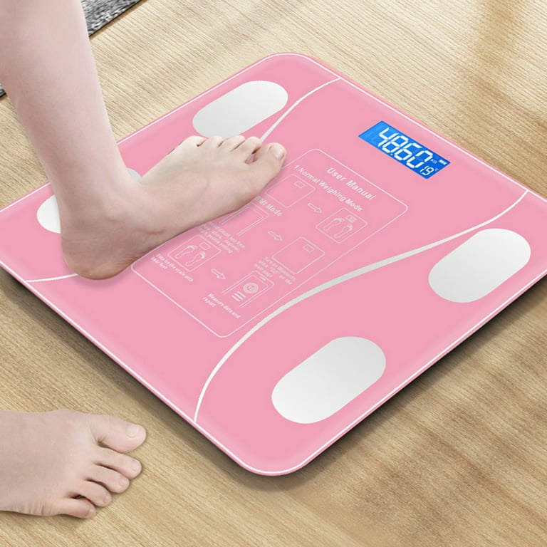 Tiyuyo Weighing Scales Bluetooth-compatible Body Electronic Weight Scale  (Pink)