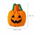 thumbnail image 2 of Halloween Funny Pumpkin Dog Cat Costume pumpkin dog costume halloween costumes for dogs plush jack o lantern style pet clothes for puppy cat halloween festival dress up,L, 2 of 7