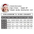 thumbnail image 4 of Santa Claus Costume for Kids Girls, Children Christmas Dress Long Sleeves Outfit for Kids 4-6 Years, 4 of 6
