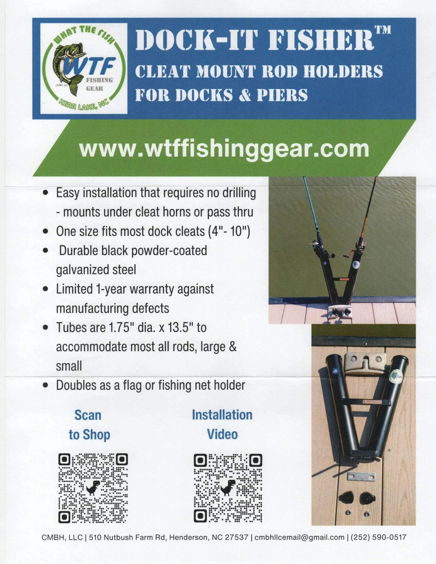 cleat fishing rod holder CAM FOR 1