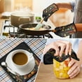 thumbnail image 4 of Pioneer Flower Kitchen Oven Mitt and Pot Holder Sets 2 Pcs for Baking, Cooking and Grilling, Heat Resistant Up To 392 °F, 4 of 7