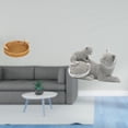 thumbnail image 2 of Cestas de almacenamiento,Cestas de almacenamiento de cocina tejidas con asas hechas a mano,Cestas de pan redondas Bandejas para servir Rectángulo,Figura de escritorio,Estatua de gato,linda, 2 of 8