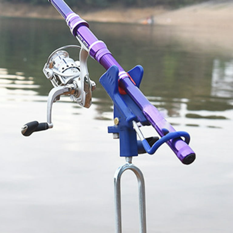 UDIYO Fishing Rod Holder Portable 360 Degrees Adjustable Anti-scratch  Anti-rust Detachable Pole Fixing Stainless Steel Dual Use Hand Sea Pole  Ground Stake Fishing Tools 