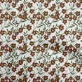 thumbnail image 1 of oneOone Cotton Jersey Brown Fabric Kids Floral Diy Clothing Quilting Fabric Print Fabric By Yard 58 Inch Wide, 1 of 4