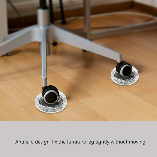 Round Adjustable Leg Risers Furniture Stoper, 8 Pcs Plastic Table Stopper Pad Multi-Slot Non-Slip Furniture Foot Mat Bed Stopper Pad For Sofa, Table, And Chair