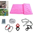 thumbnail image 4 of Miumaeov Aerial Silk 3 Yard 9.2ft Aerial Yoga Swing Set Yoga Hammock Kit for Fitness Pink, 4 of 8