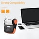 thumbnail image 4 of Recibo Térmico Portátil de 80 mm Entresión Térmica Wireless Bt Instreora de Factura Móvil para El Esc Pos Print Comando para Restaurant Store Naranja, 4 of 7