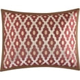thumbnail image 2 of Nanshing Donovan 10PC Geometric Luxury Comforter Set, Burgundy, Queen, 2 of 5