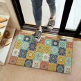 thumbnail image 2 of Orange Boho Bohemia Floral Geometric Pattern Door Rugs,Washable Non Slip Door Mats Indoor,Decorative Door Mats,Entry Mat Indoor for Entrance,Bedroom,Kitchen,Bathroom,16"x24", 2 of 6