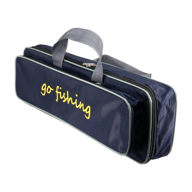 Sac de Pêche Portable pour Canne à Pêche Moulinet Étui de Transport Organisateur de Matériel de Pêche Sac de Rangement
