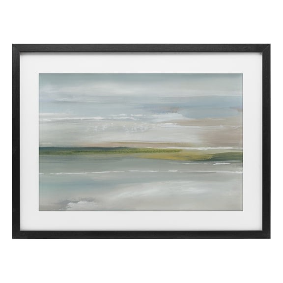 Stupell Industries Contemporary Close By Waters Black Framed Print Under Glass, 20 x 14, by Lera