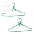 thumbnail image 1 of 2 Pcs Cintre Design Perle avec Nœud en Plastique Présentoir Perle Accessoires Maison, 1 of 8
