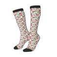 thumbnail image 2 of Fotbe Flower print Women's Men's Novelty Crew Socks Cotton Socks Knee High Socks for Walking,Running,Nurses,Pregnancy, 2 of 9