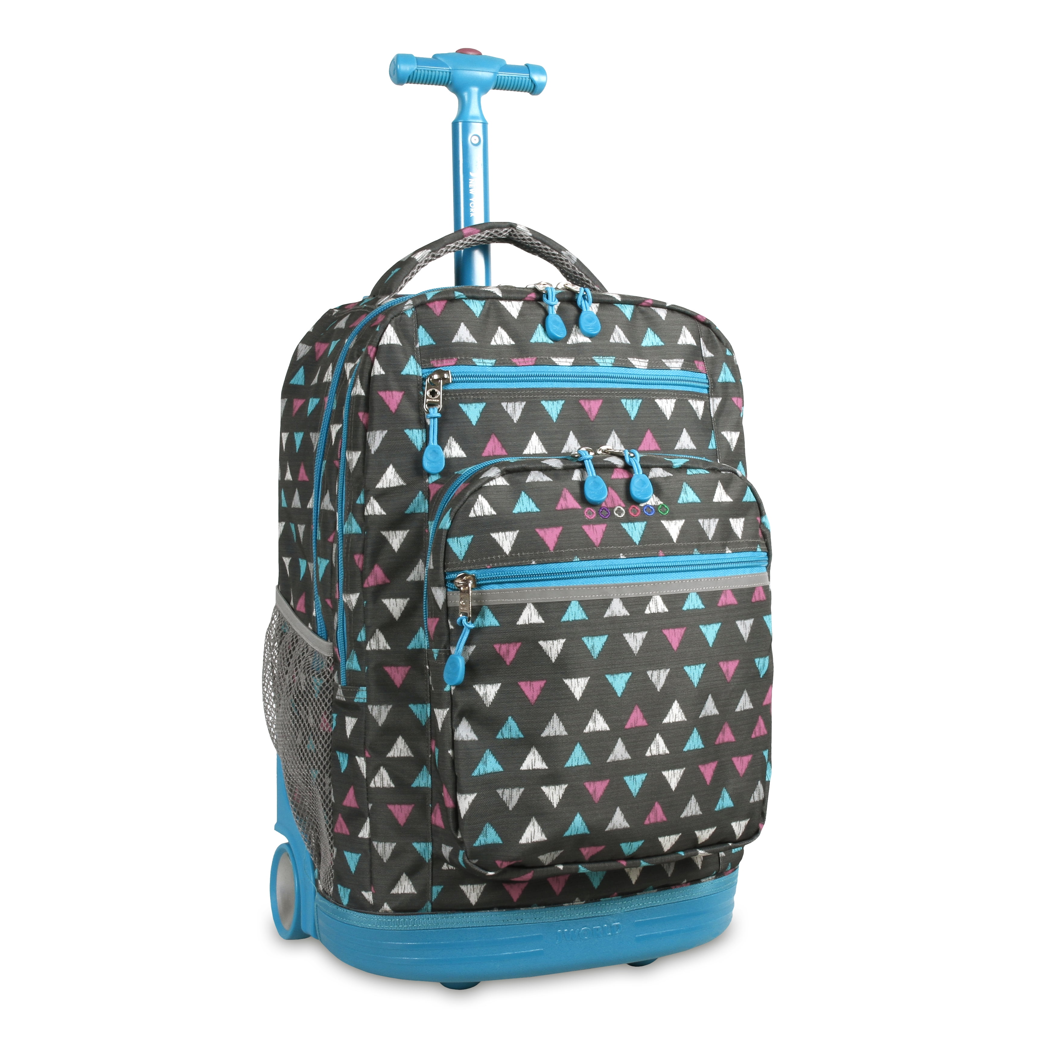J World New York Sundance 20-inch Laptop Rolling Backpack Multi-color 