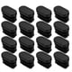 thumbnail image 1 of ELAYARD 30Ud Tapones Para Patas De Muebles En Plástico Negro Con Ovalado, 1 of 8