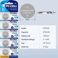 thumbnail image 2 of CR2430 Battery,5 Pack 2430 3V Lithium Button Cell Coin Batteries for Remote Control Smartwatches Car Key Fob Clock, 2 of 7