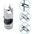 thumbnail image 4 of Soporte de cabezal de ducha de 18-25 mm para barra de ducha, clip de repuesto para baño, ABS cromado (plata), 4 of 5