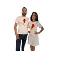 thumbnail image 2 of Duo Parejas De Corazon Llave y Candado Playera y Vestido 14 De Febrero San Valentin Color Blanco Talla Chica Marca Emil SaEs, 2 of 4
