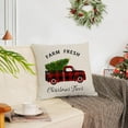 thumbnail image 6 of Christmas Pillow Covers 20x20 Set of 4 Red Green Xmas Decorative Throw Pillows Christmas Tree Deer Santa Pillow Cases Home Outdoor Sofa Couch Cushion Covers for Christmas Decorations (20 by 20), 6 of 6
