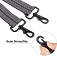 thumbnail image 3 of Buyless Fashion Suspenders for Men - 48" Adjustable Straps 1 1/4" - X Back with Black Hooks - 5141-Heather-Gray, 3 of 7