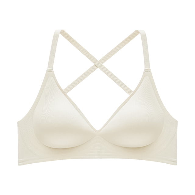 Cinvoph Women's Backless Bras Seamless Push-Up U-Shaped Back Underwear Everyday Bras Full Coverage Breathable Bra