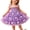 Purple, variant on HaCpiu Little One Halloween Orange Dress Cute 3D Plush Pumpkin Smocked Elastic Bodice Tie Shoulder Layered Mesh Tutu Dress