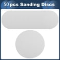 thumbnail image 4 of Discos de Lija Unique Bargains, 8.86" 240 Grano para Reparación Automotriz, Papel de Lija Redondo con Gancho y Bucle de Óxido de Aluminio Blanco, 50 Pcs, 4 of 7