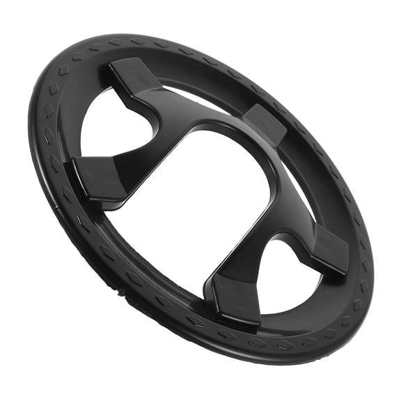 RENACLIPY Bicycle Chainwheel Protector Sturdy Easy Installation for Various Bikes Black